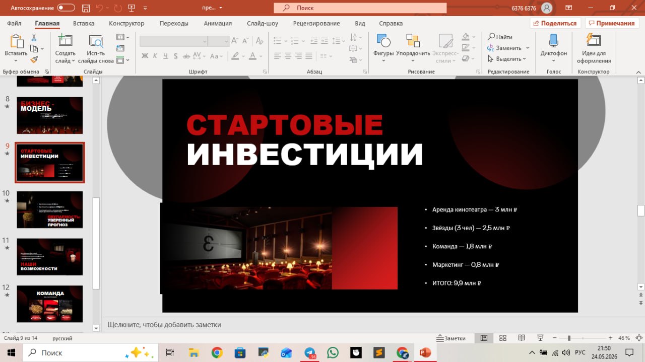 Презентация - к бизнес-плану